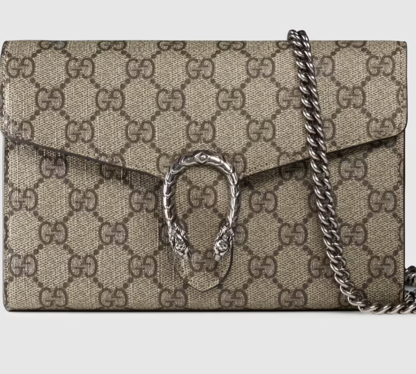 Gucci Dionysus GG Supreme Chain Wallet