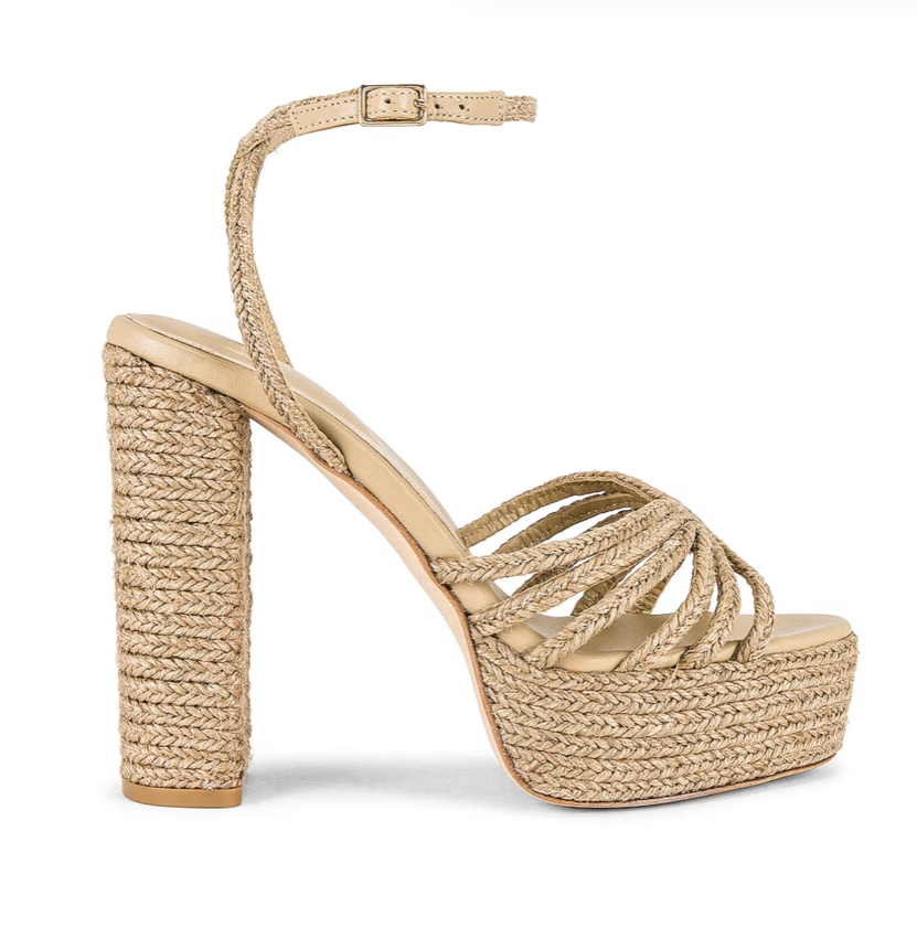 Revolve Clarissa Platform Heal in Raffia