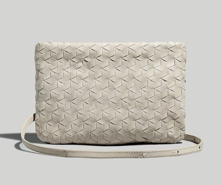 Madewell The Puff Crossbody Bag: Woven Leather Edition