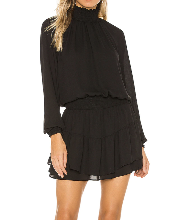 Revolve Smocked Turtleneck Dress