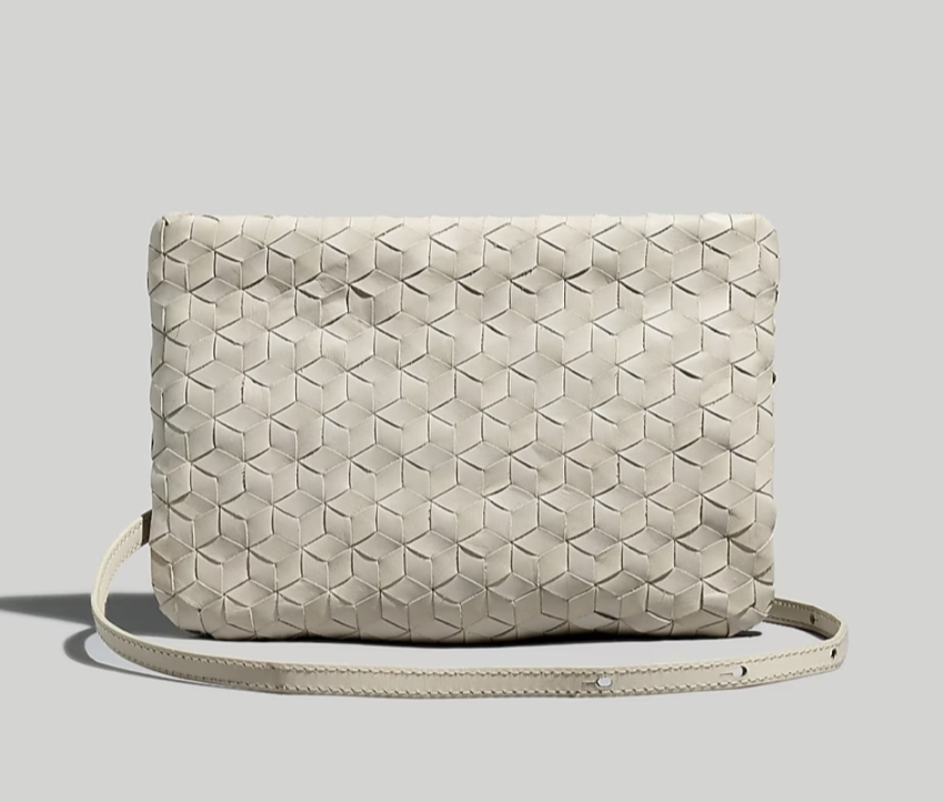 Madewell The Puff Crossbody Bag: Woven Leather Edition