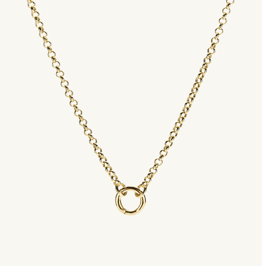 Mejuri Rolo Chain Charm Necklace (18in)