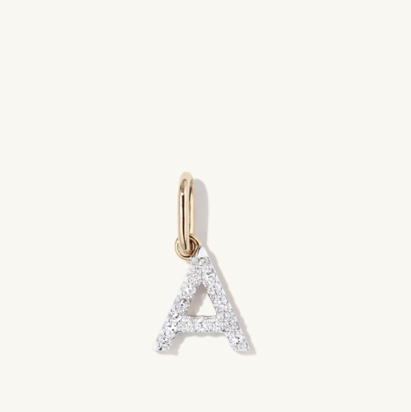 Mejuri Diamond Letter Charm