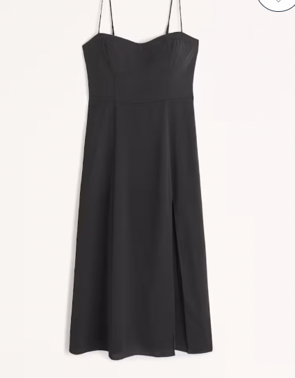  Abercrombie &amp; Fitch High-Slit Midi Dress