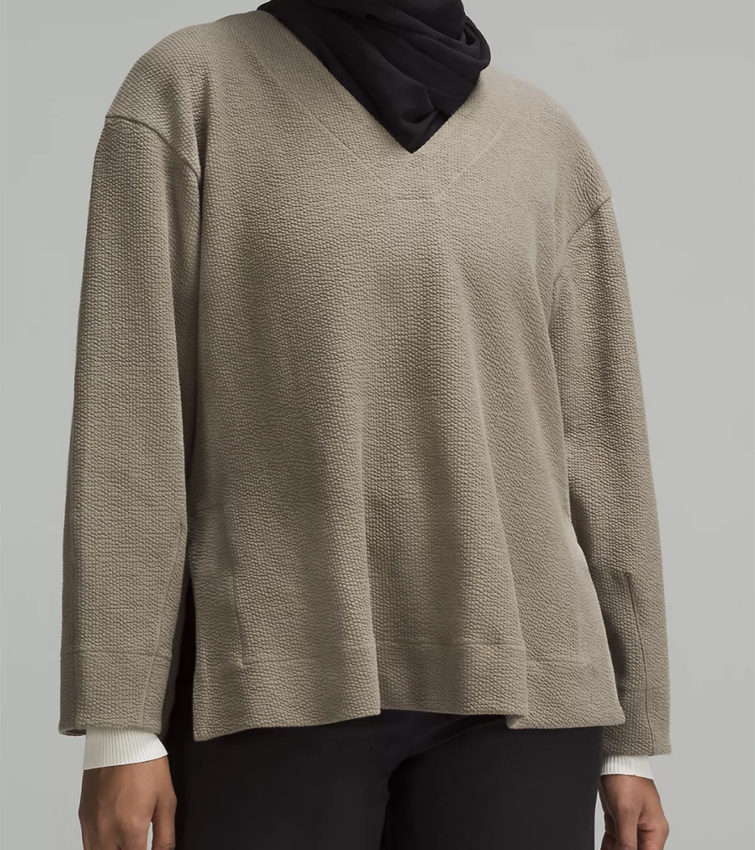 Lululemon Textured V-neck Pullover