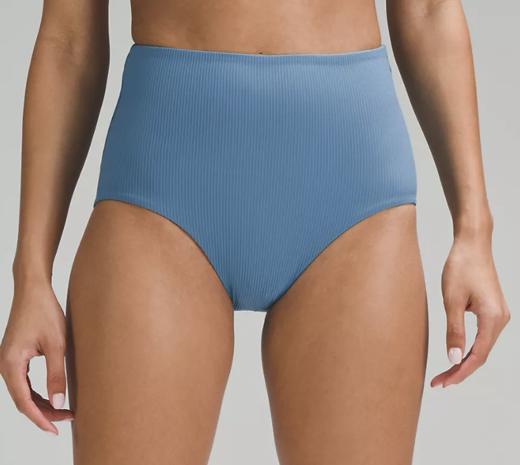 Lululemon Ribbed High-Waisted Medium Swim Bottoms