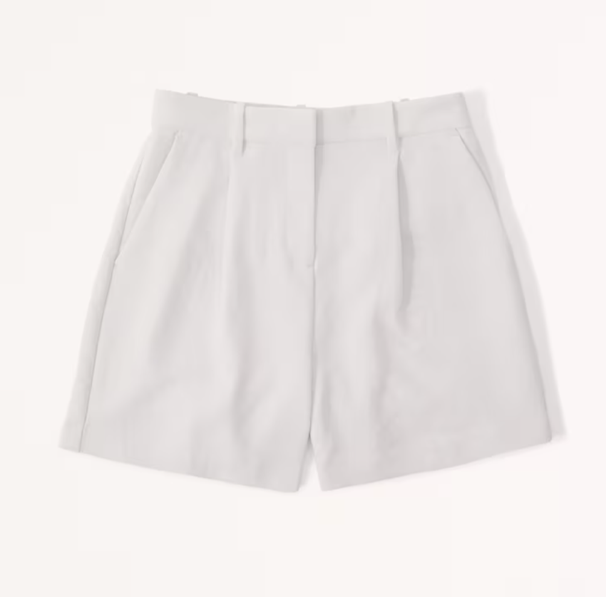 Abercrombie &amp; Fitch High Rise Premium Crepe Tailored Short