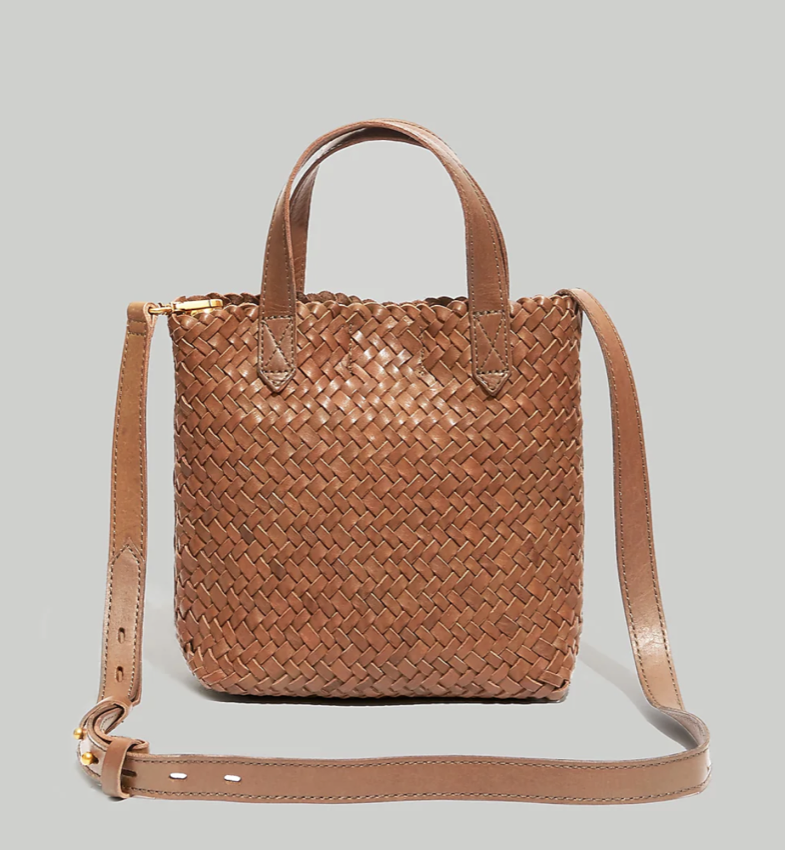Madewell The Small Transport Crossbody: Woven Leather Edition