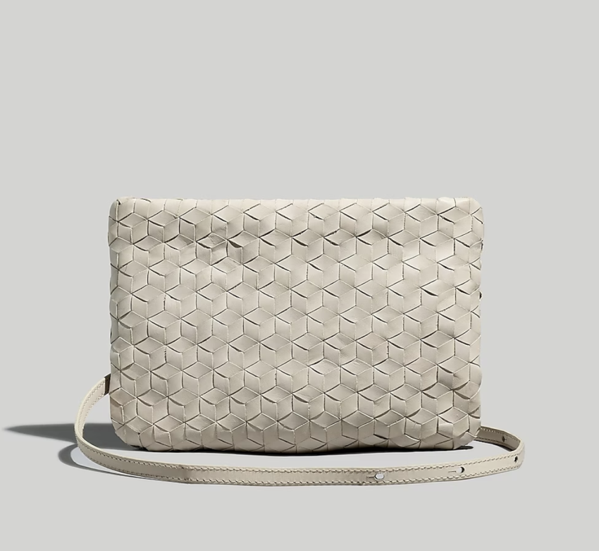 Madewell The Puff Crossbody Bag: Woven Leather Edition