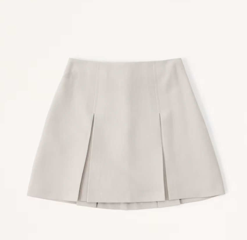Abercrombie &amp; Fitch Pleated Menswear Mini Skort