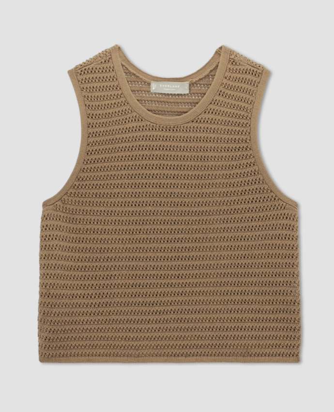 Everlane The Crochet Knit Cami