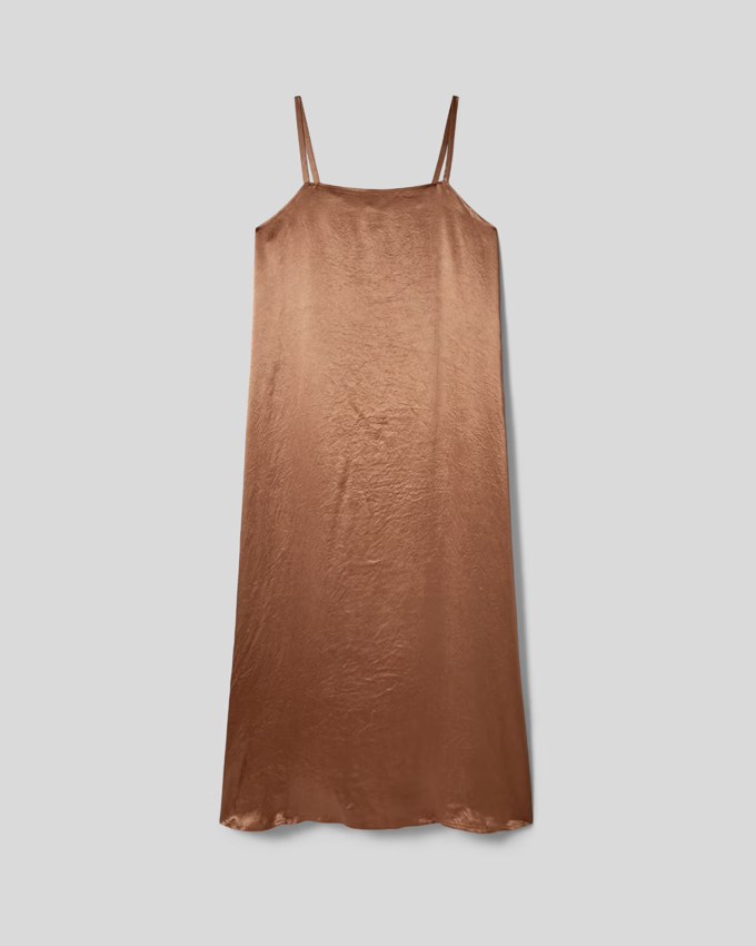Everlane The Satin Square-Neck Slip Dress