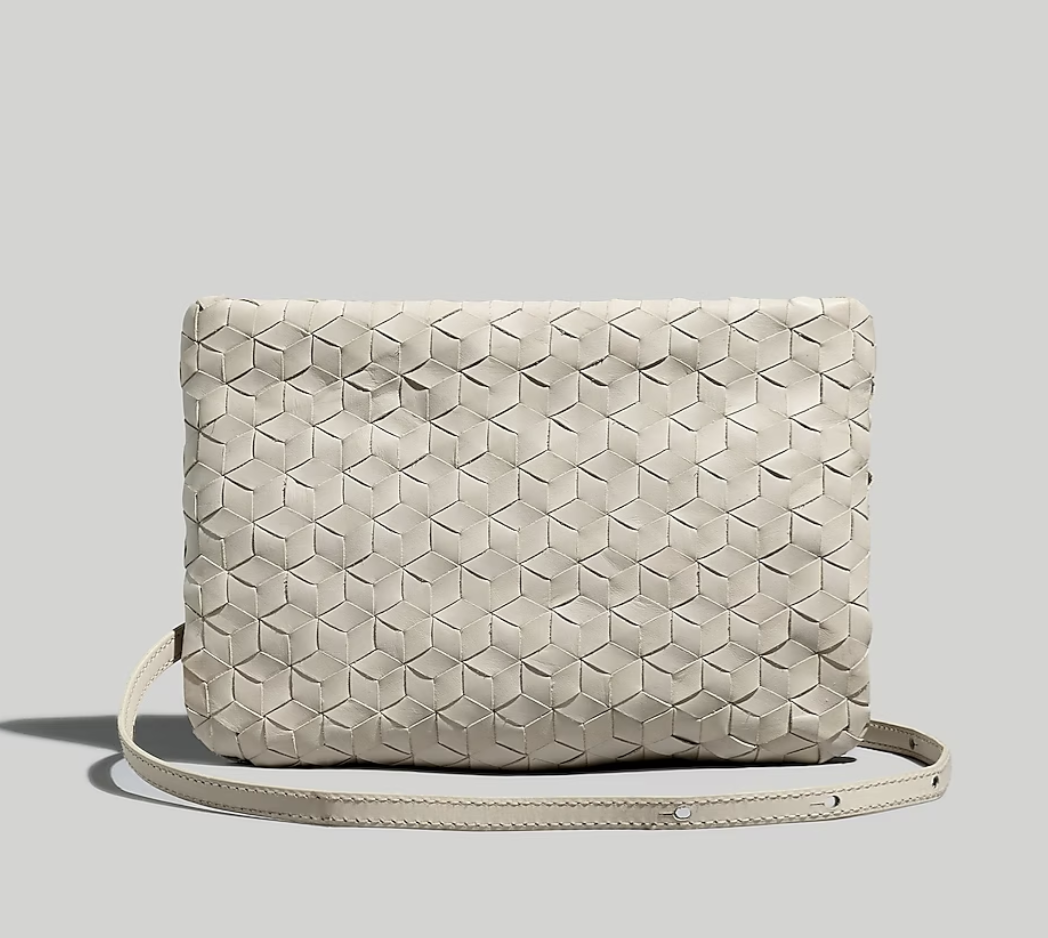 Madewell The Puff Crossbody Bag: Woven Leather Edition
