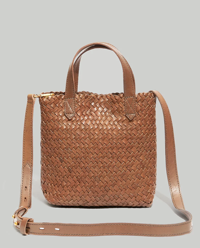 Madewell The Small Transport Crossbody: Woven Leather Edition