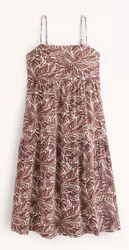 Abercrombie &amp; Fitch Trapeze Midi Dress