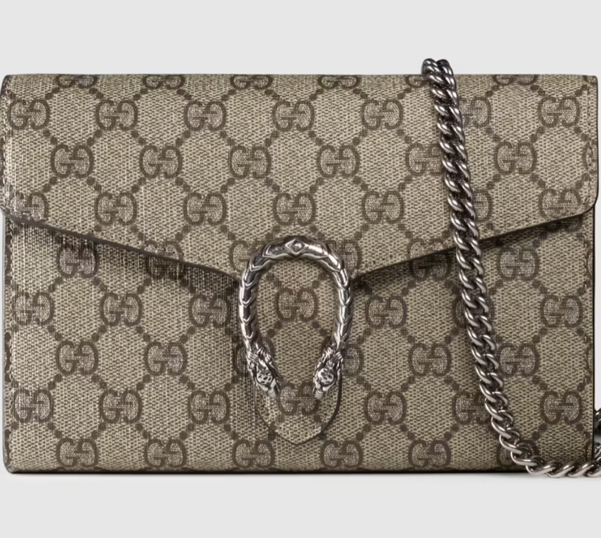 Gucci Dionysus GG Supreme chain wallet