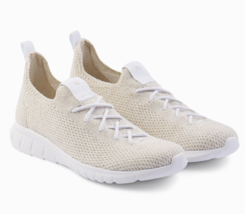 Nisolo Women's Athleisure Eco-Knit Sneaker Linen