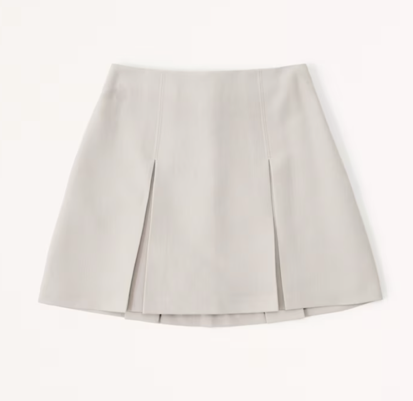 Abercrombie &amp; Fitch Pleated Menswear Mini Skort