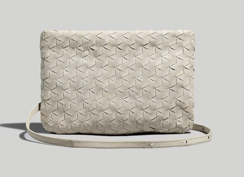 Madewell The Puff Crossbody Bag: Woven Leather Edition