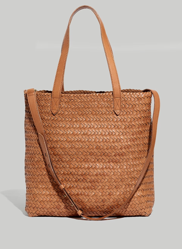 Madewell The Medium Transport Tote: Woven Leather Edition