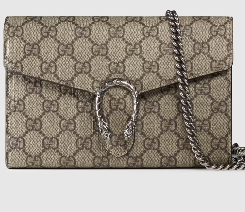 Gucci Dionysus GG Supreme chain wallet