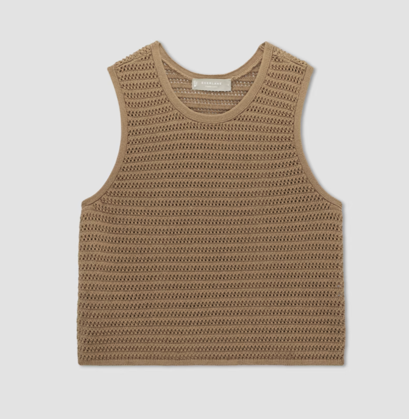 Everlane The Crochet Knit Cami 