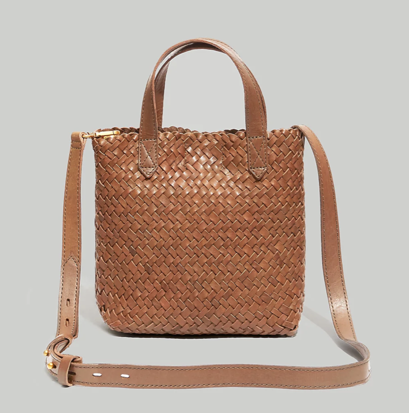 Madewell The Small Transport Crossbody: Woven Leather Edition