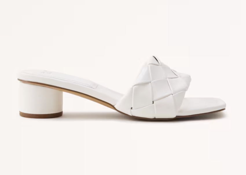 Abercrombie Basketweave Heel Sandals