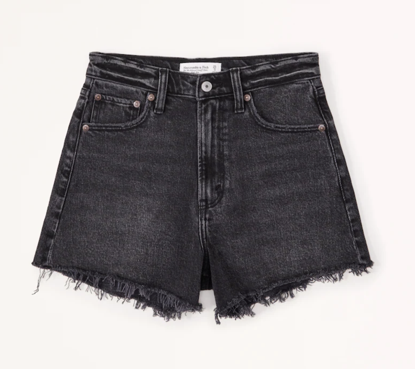 Abercrombie High Rise 90s Cutoff Short