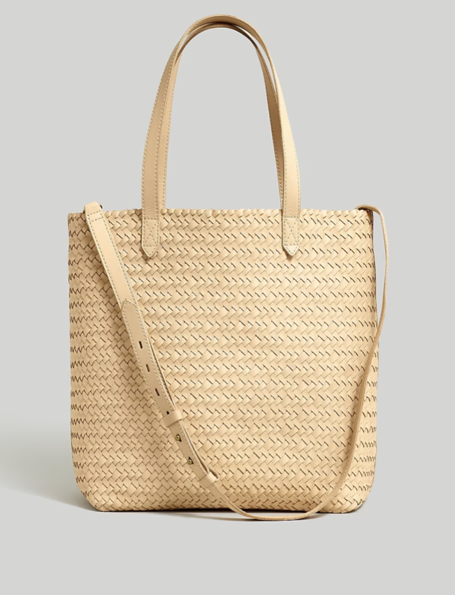 Madewell The Medium Transport Tote: Woven Leather Edition
