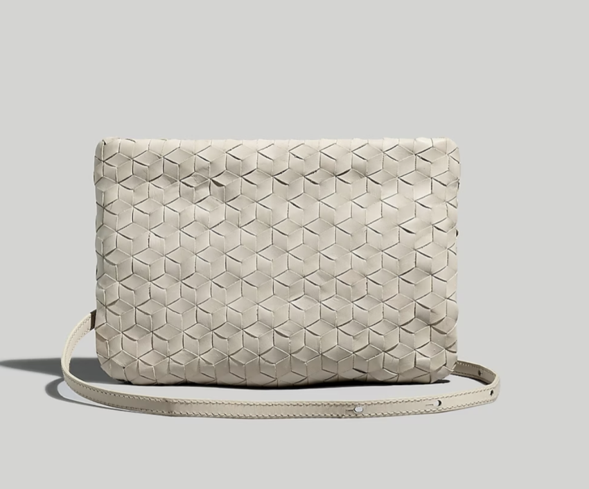 Madewell The Puff Crossbody Bag: Woven Leather Edition