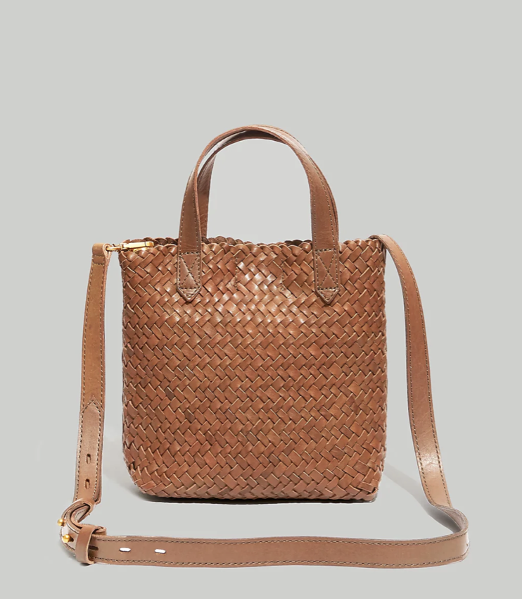Madewell The Small Transport Crossbody: Woven Leather Edition