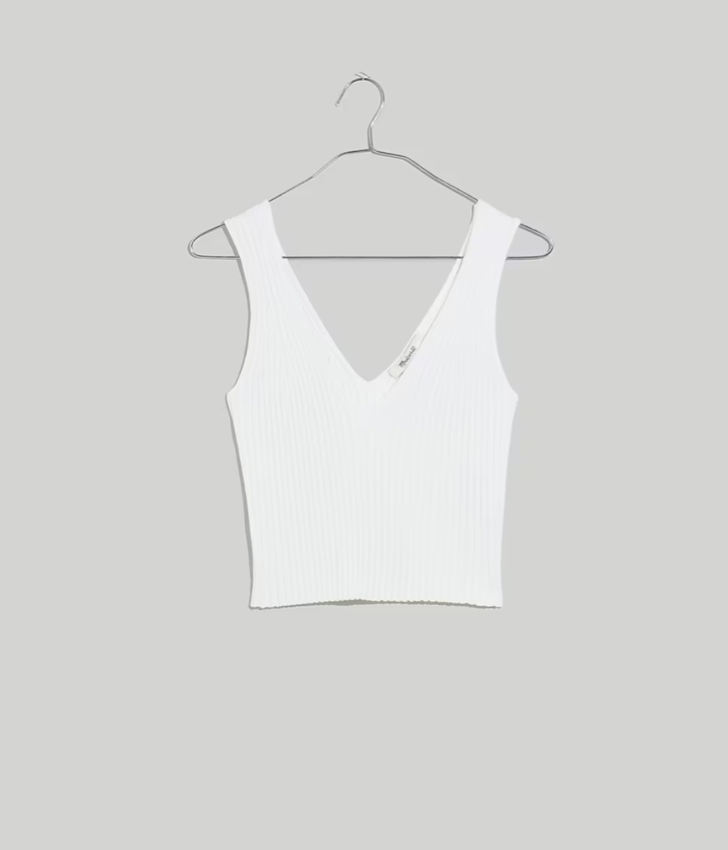 Madewell V-Neck Sweater Tank