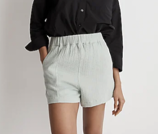 Madewell The Easy Pull-On Shorts in Lightspun