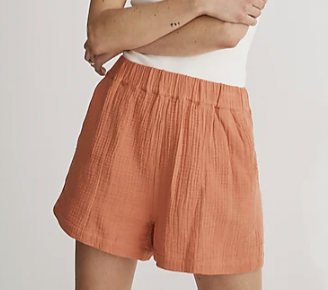 Madewell The Easy Pull-On Shorts in Lightspun