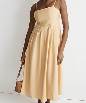 Madewell Pleated Midi Dress