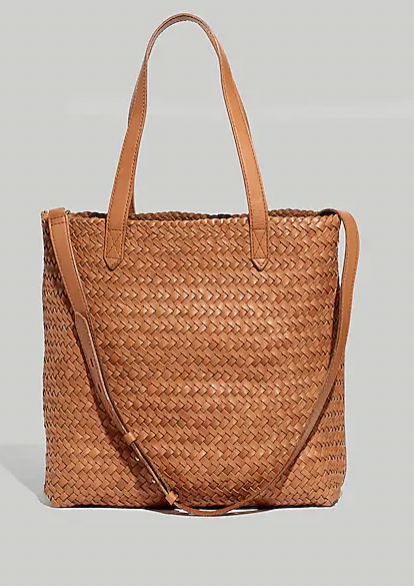 Madewell The Medium Transport Tote: Woven Leather