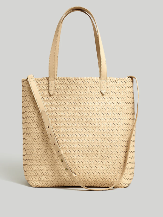 Madewell The Medium Transport Tote: Woven Leather Edition