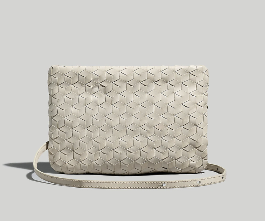 Madewell The Puff Crossbody Bag: Woven Leather Edition