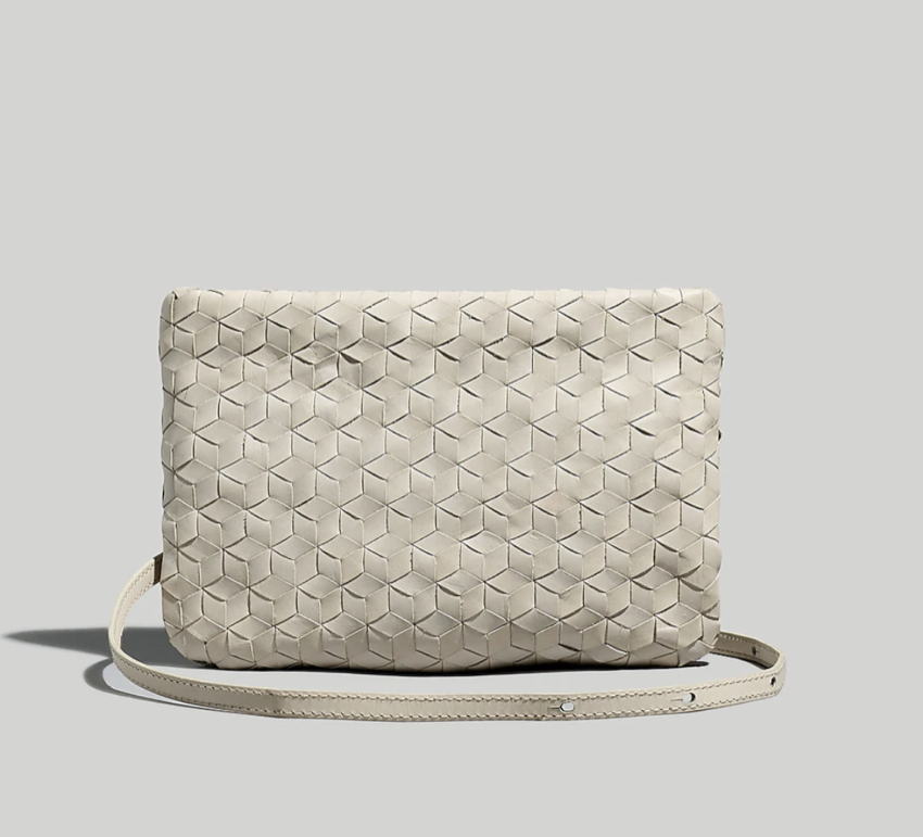 Madewell The Puff Crossbody Bag: Woven Leather Edition