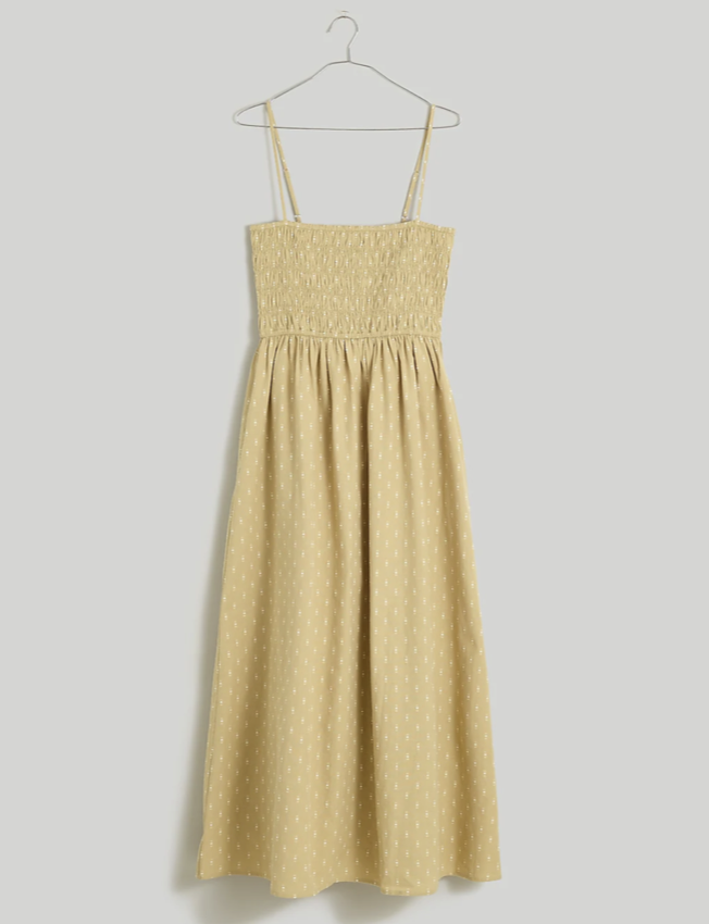Madewell Theo Sleeveless Midi Dress (XXS)