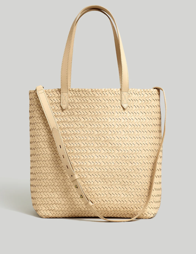 Madewell The Medium Transport Tote: Woven Leather Edition
