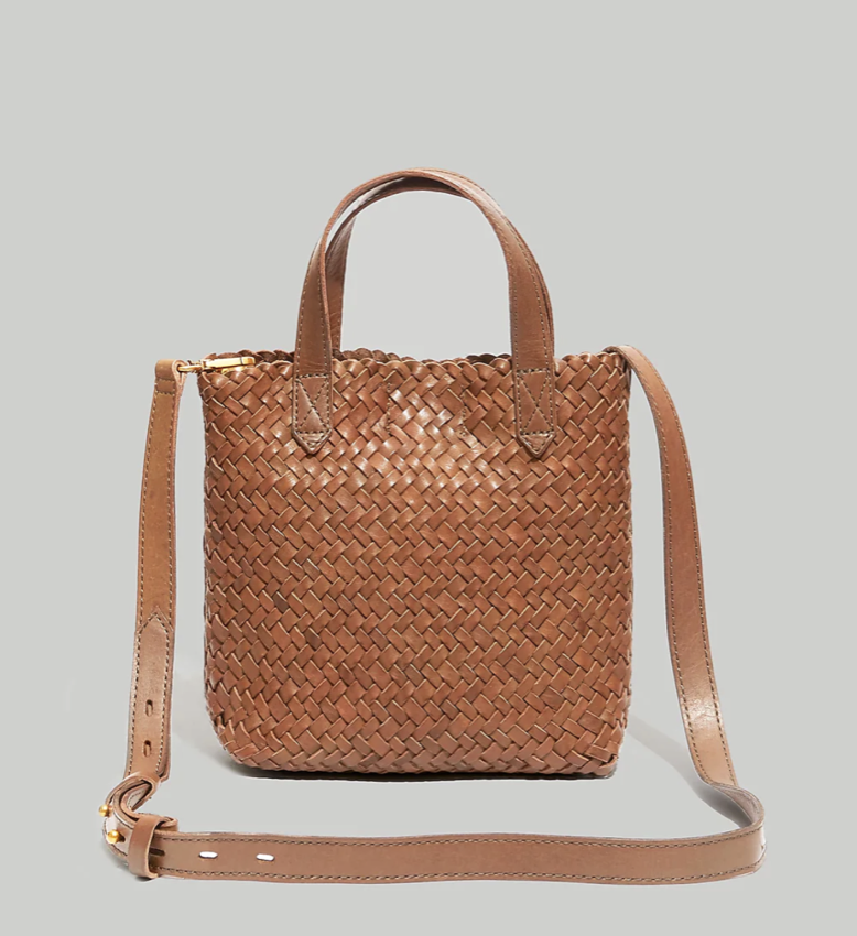 Madewell The Small Transport Crossbody: Woven Leather Edition