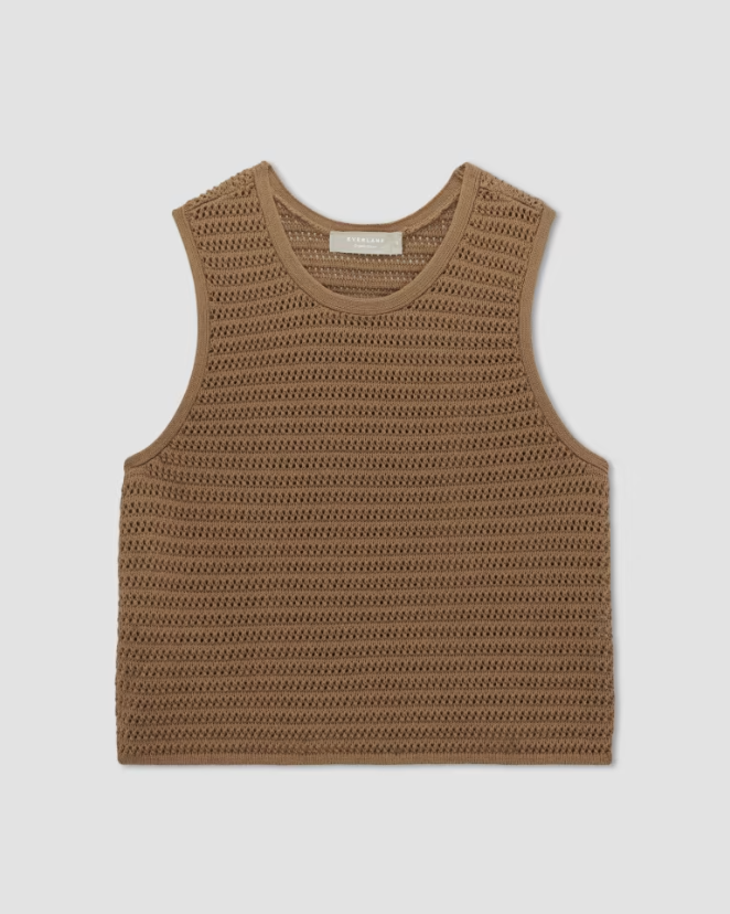 Everlane The Crochet Knit Cami 