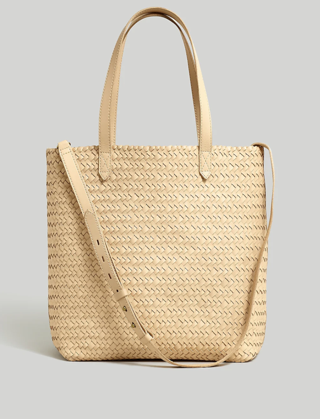 Madewell The Medium Transport Tote: Woven Leather Edition