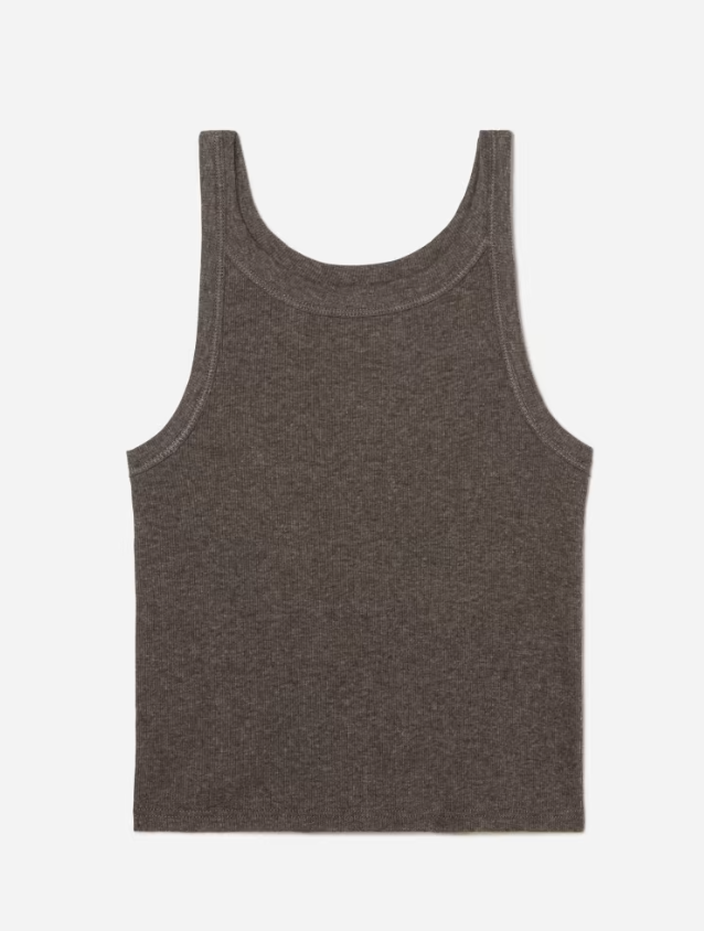 Everlane The Pima Micro-Rib Short tank