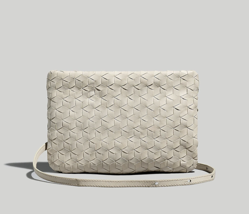 Madewell The Puff Crossbody Bag: Woven Leather Edition