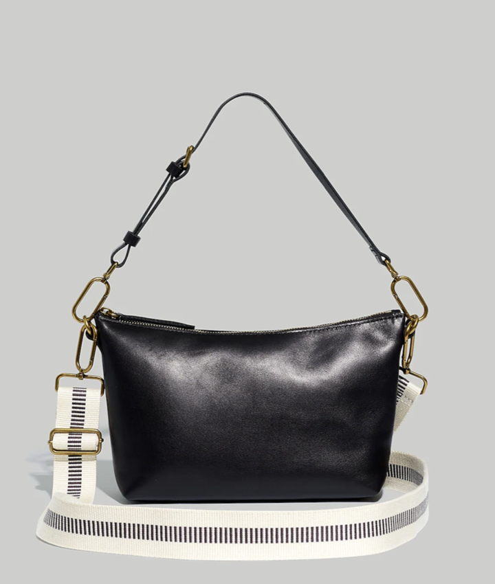 Madewell The Leather Carabiner Crossbody Sling Bag
