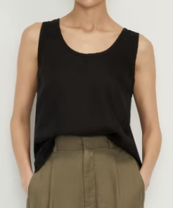 Everlane The Linen Scoop-Neck Tank