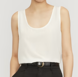  Everlane The Clean Silk Scoop-Neck Tank